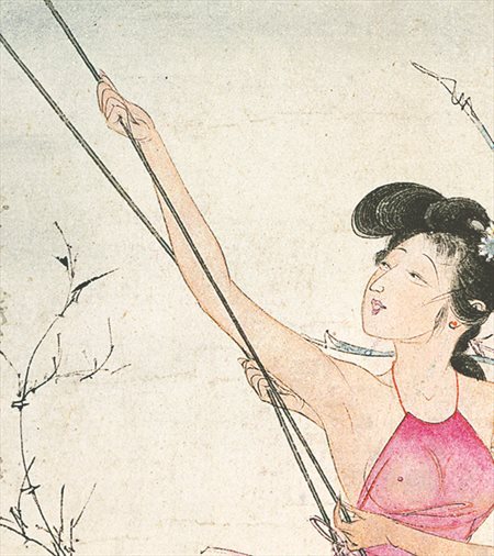 安吉-胡也佛的仕女画和最知名的金瓶梅秘戏图